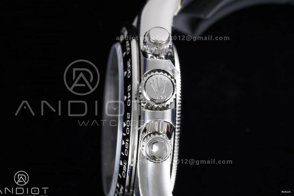 on Dial (Weighted) Oysterflex Silver VSF VS4131 Strap 1:1 Best Diamonds 126519 Daytona Edition Black V2 0306